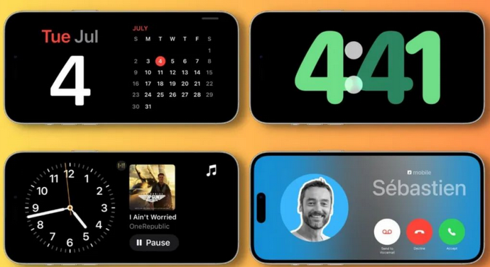拜城苹果手机维修分享iOS17横屏充电待机显示有什么好处 