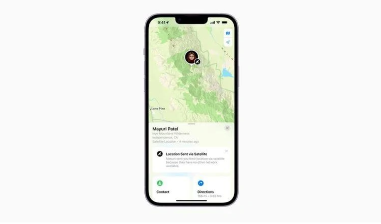 拜城苹果14维修分享iPhone14系列中 FindMy功能通过卫星分享位置方法教程 