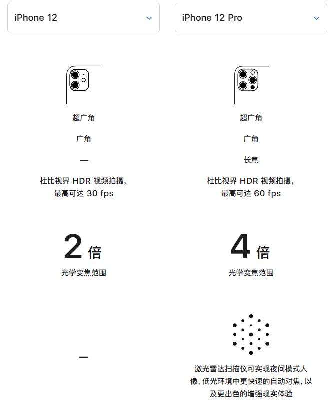 拜城苹果手机维修分享苹果 iPhone 12 与 iPhone 12 Pro 选哪款 